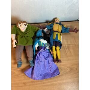 Disney Hunchback of Notre Dame Burger King Toy Quasimodo Phoebus Esmeralda VTG